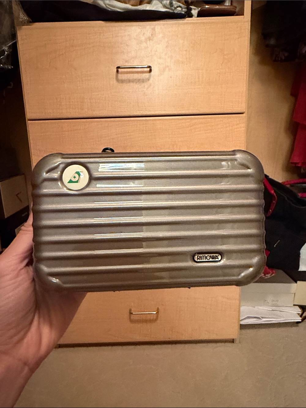 RIMOWA Dark Green Hard Shell Case, Eva airline